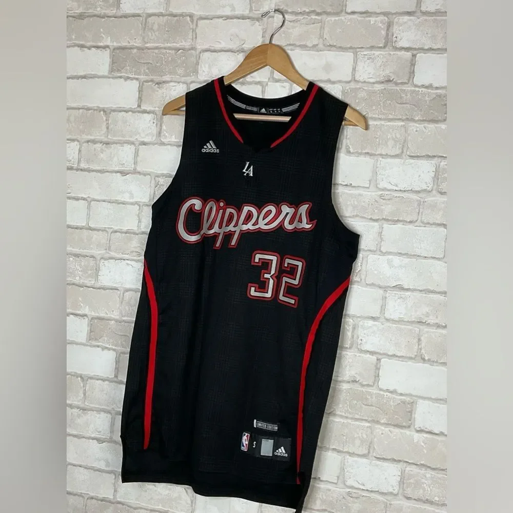 Adidas LA Clippers 32 Blake Griffin Black & Red Jersey Size S